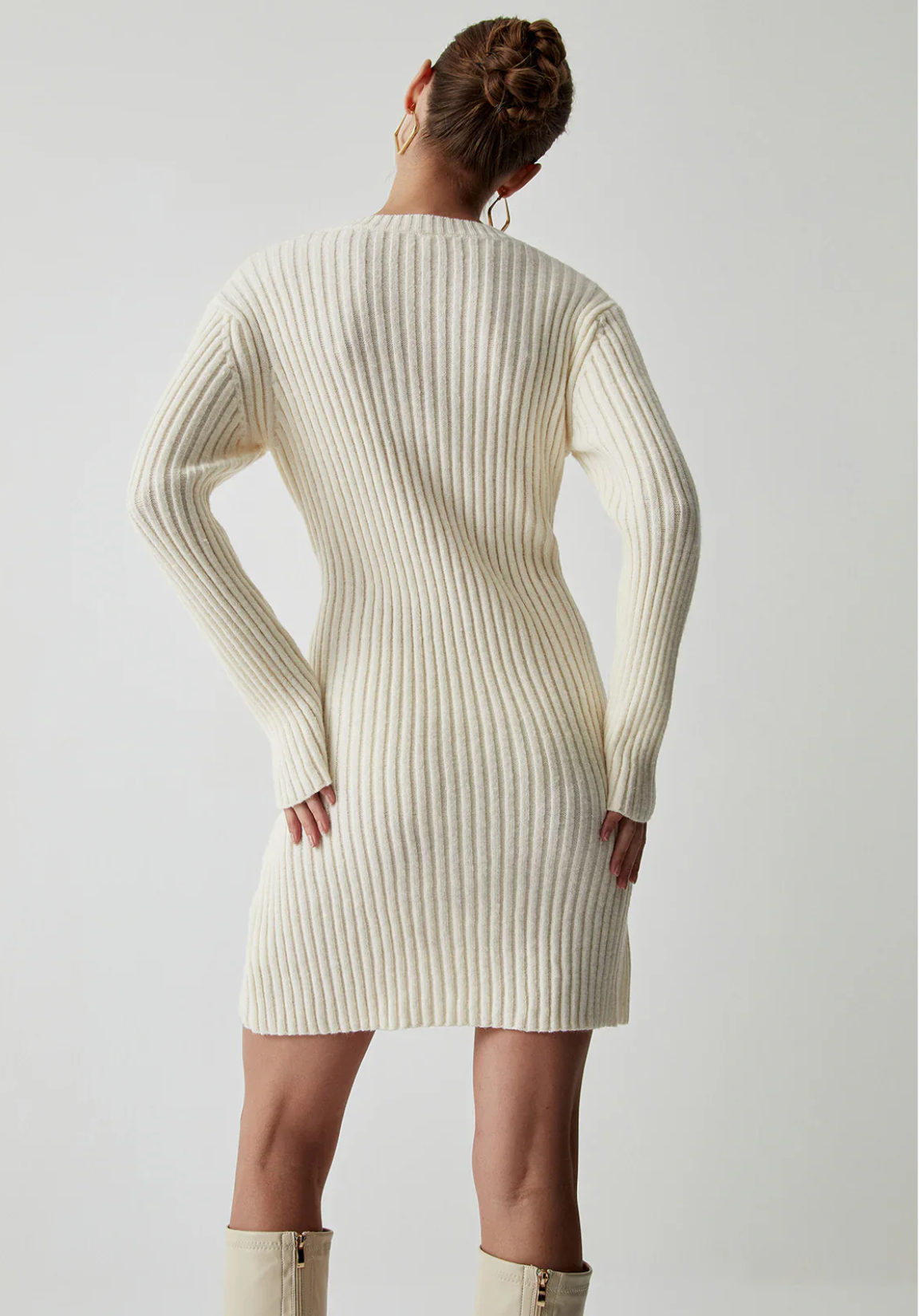 Rib Knit Mini Dress